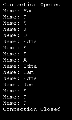 Use SqlDataReader.Read to read result set