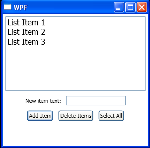 Create a ListBoxItem, set font, content, add the ListBoxItem to the ListBox