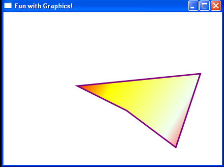 Draws polygon with LinearGradientBrush