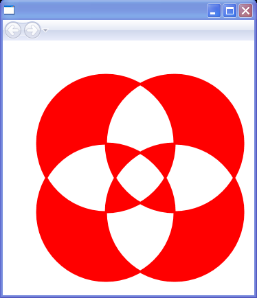 Four Overlapping Circles