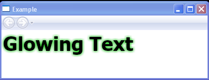Glowing Text and OuterGlowBitmapEffect