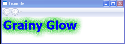 Grainy Glow and OuterGlowBitmapEffect