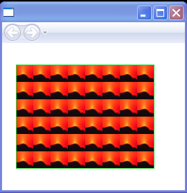 ImageBrush's tiles are set to 25 by 25 pixels