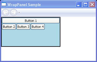 Instantiate and use a WrapPanel element