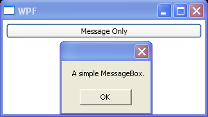 Message Only MessageBox