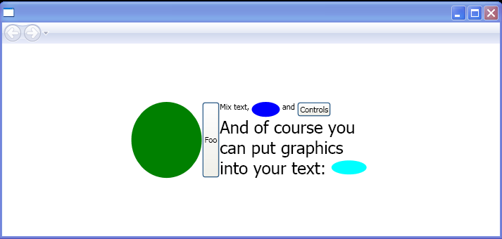 Mixing graphics with Control Elements