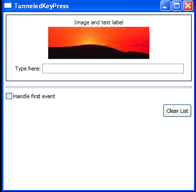 RoutedEvents: Tunneled Key Press