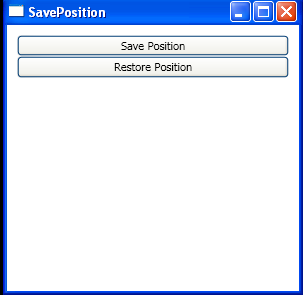 Save Window Position to Registry
