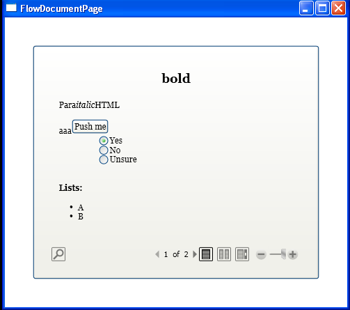 Set font size for FlowDocument