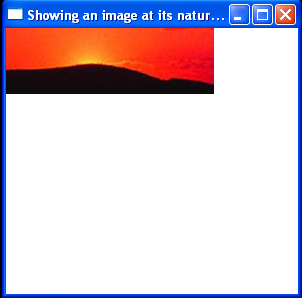 Showing an image at its natural size