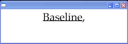 Text decorations: Baseline