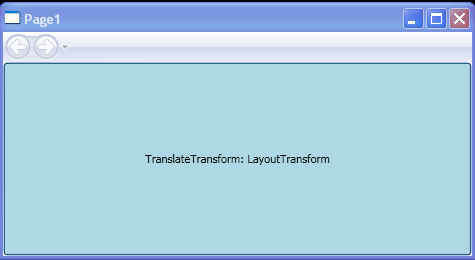 TranslateTransform : LayoutTransform Sample