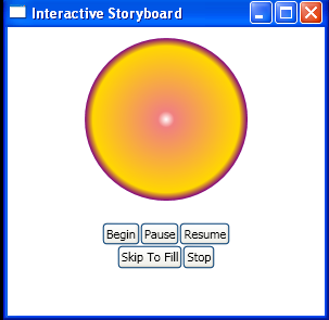 Use Button to pause an animation with PauseStoryboard