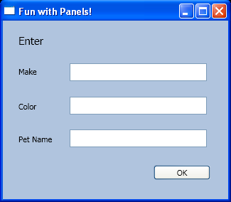 Use Canvas to layout Buttons and Labels