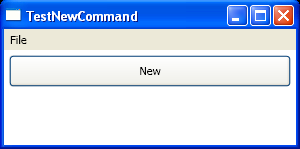 Use CommandBinding to bind ApplicationCommands.New in code