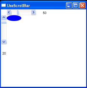 Use ScrollBar to Control the Size of an Ellipse