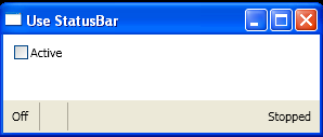 Use StatusBar