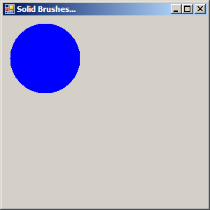 Make a blue SolidBrush