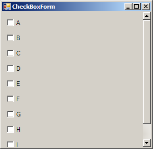 Add CheckBox to a Form