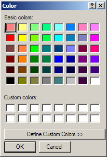Set default color