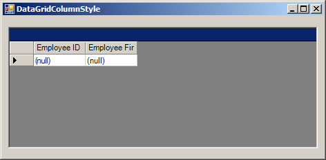 DataGrid Column Style setting