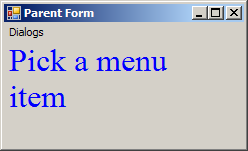 Define your own dialog box
