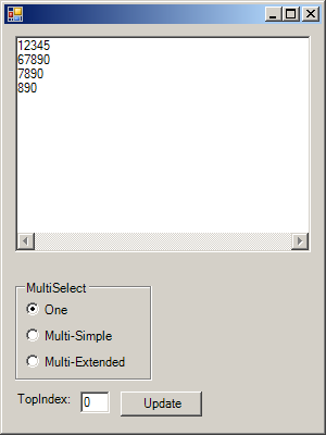 Use RadioButton to control ListBox selection mode