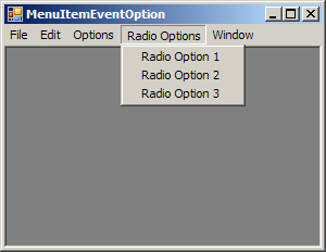 Option Menu and RadioOption menu