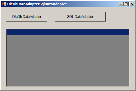 OleDbDataAdapter and SqlDataAdapter: Update