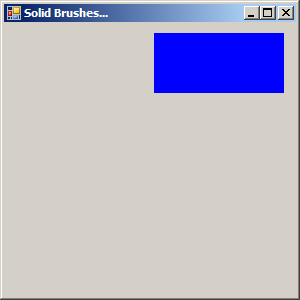 Fill a Rectangle with a blue Brush