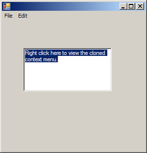 Add ContextMenu to TextBox