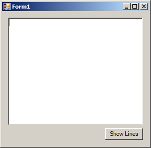 Count lines in the TextBox and read text in TextBox line by line