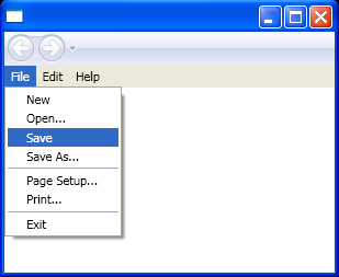 WPF A Main Menu