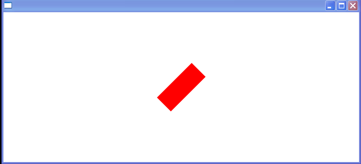 WPF A Rectangle With A Rotate Transformation