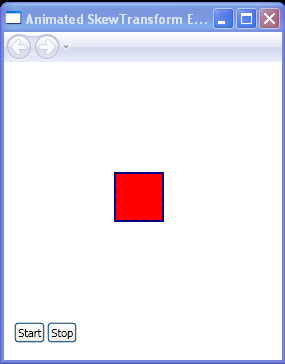 WPF Animated Skew Transform Example