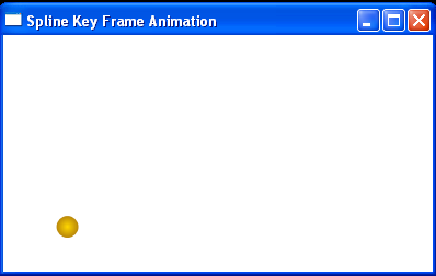 WPF Ball Moves Following Spline Key Frames