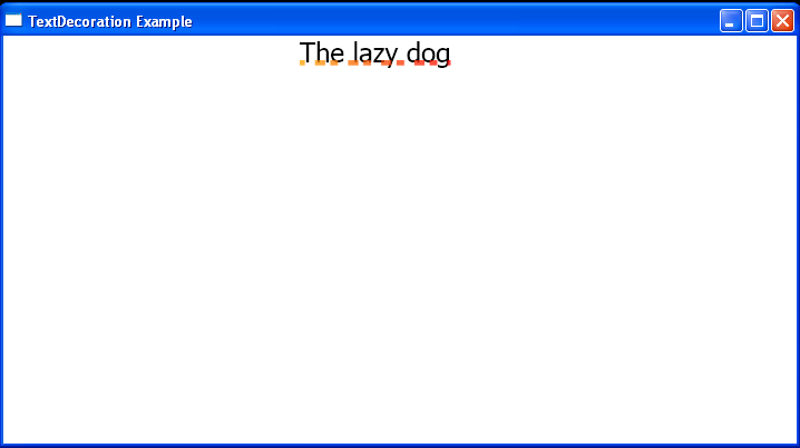 WPF Baseline Decoration With Dashes