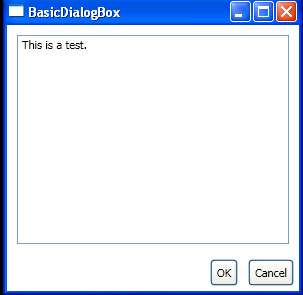 WPF Basic Dialog Box