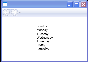 WPF Bind List Box Items Source To Day Names Property Of Date Time Format Info