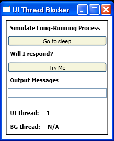 WPF Block Threadxaml