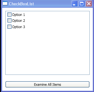 CheckBox List