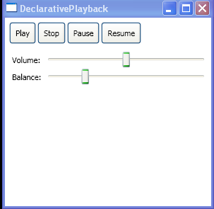 WPF Declarative Playback