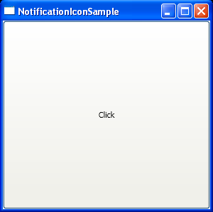 WPF Display A Notification Icon In The System Tray