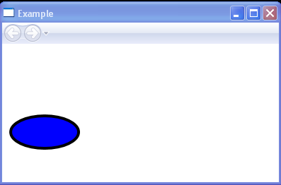 WPF Draws An Oval With A Blue Interior And A Black Outline