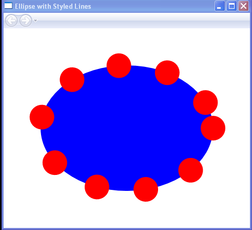 WPF Ellipse With Styled Lines