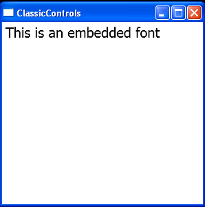 Embedded Font