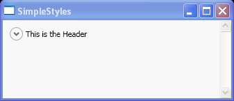 WPF Expander Header