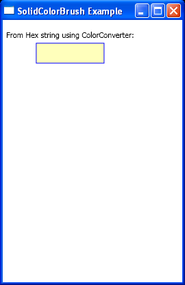 WPF From A Hex String Using Color Converter