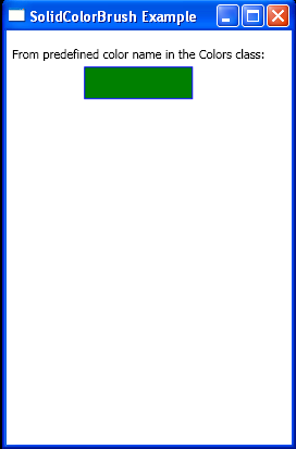 WPF From Predefined Color Name In The Colors Class