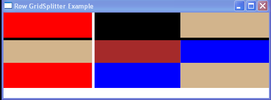 WPF Grid Splitter Example